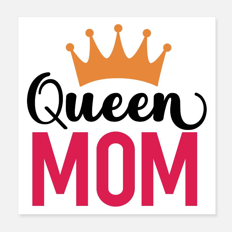 The Queen's Mother Poster 8" x 8" (20x20 cm)