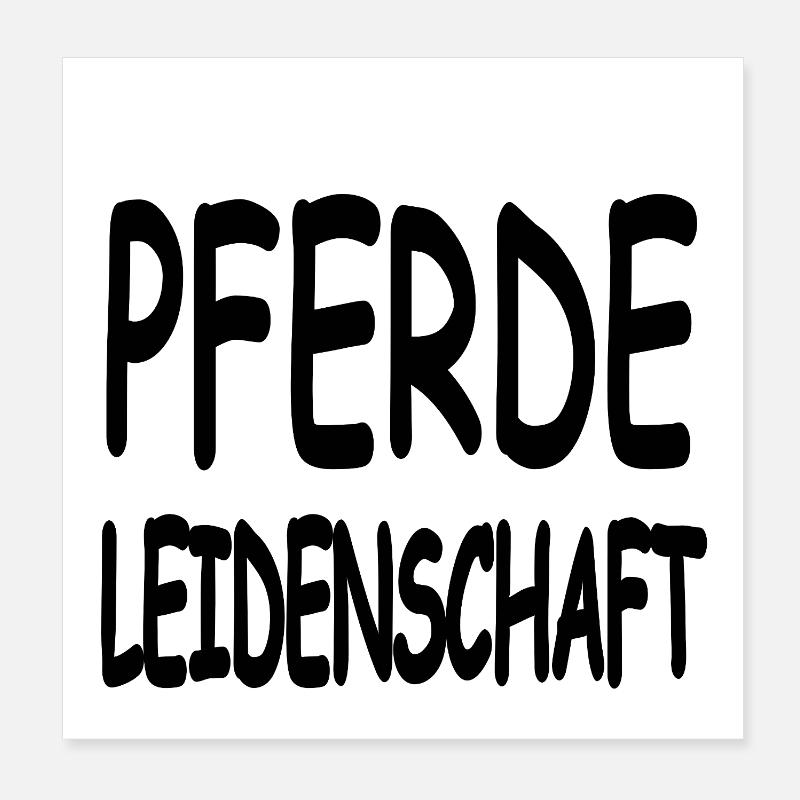 Chevaux Poster 20 x 20 cm