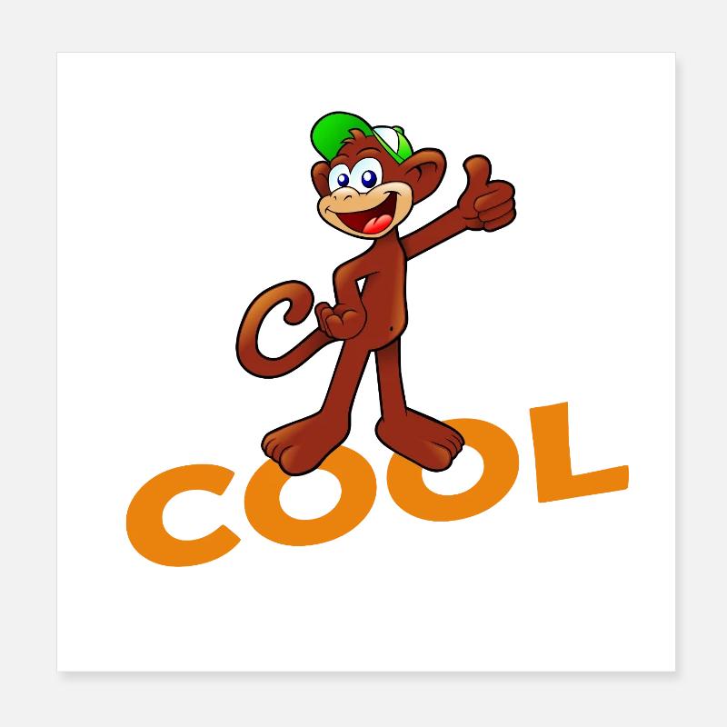 SINGE COOL Poster 20 x 20 cm
