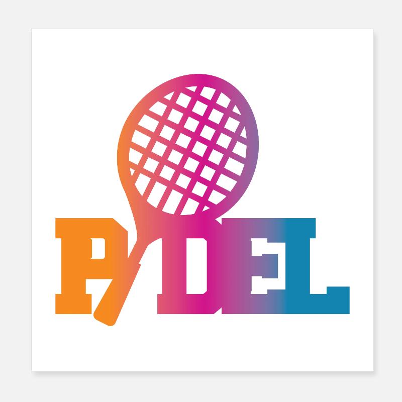 Padel Poster 20x20 cm