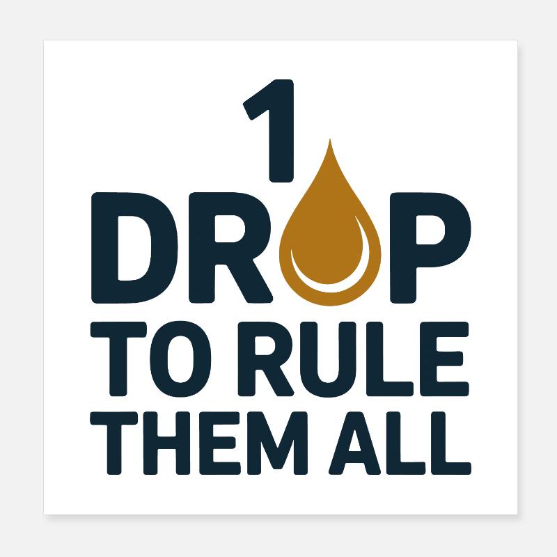 Homéopathie 1 Drop pour les juger tous professionnels Poster 20 x 20 cm