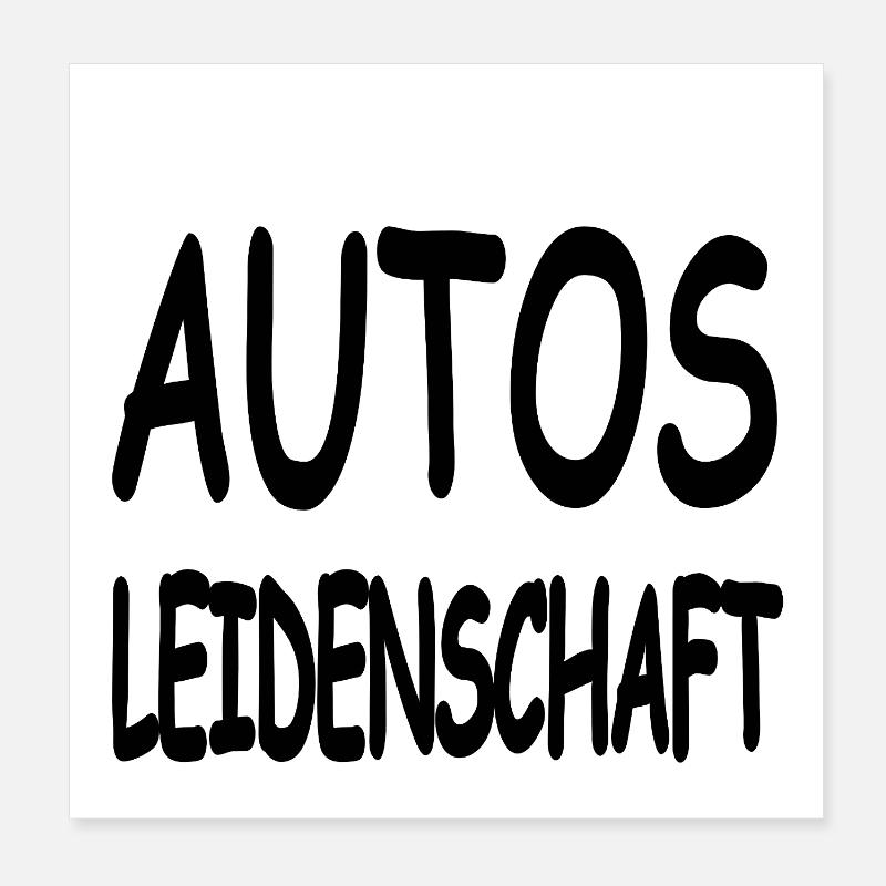 Autos Poster 20x20 cm