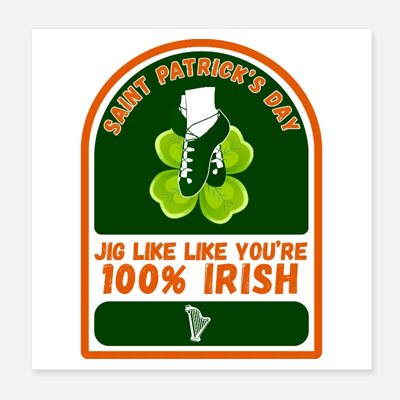 SAINT PATRICK'S DAY Poster 20 x 20 cm