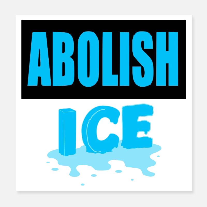 I.C.E. abschaffen: Poster 20x20 cm