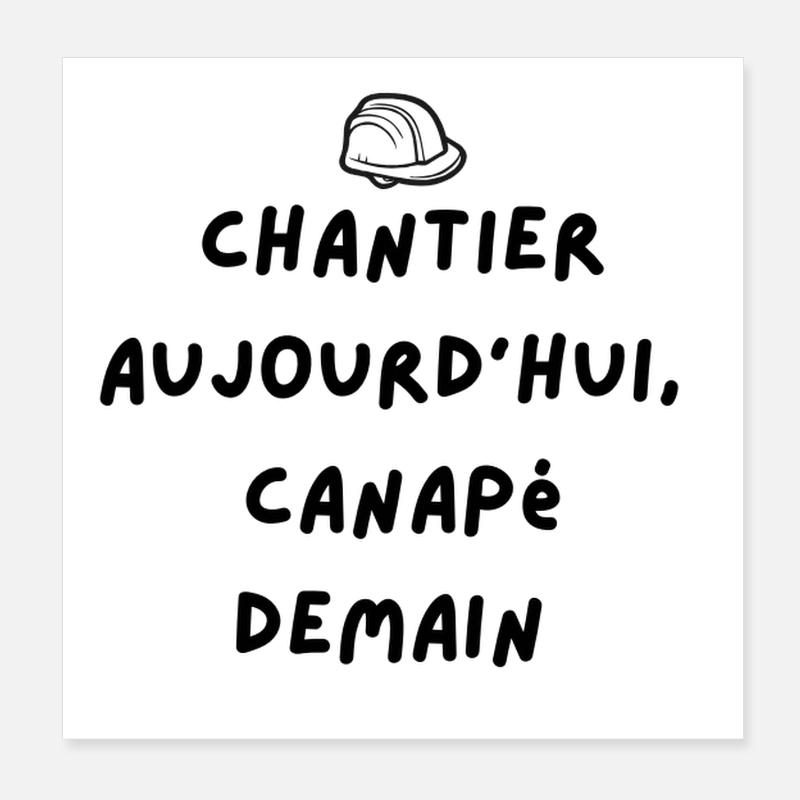 Site phrase Poster 8" x 8" (20x20 cm)