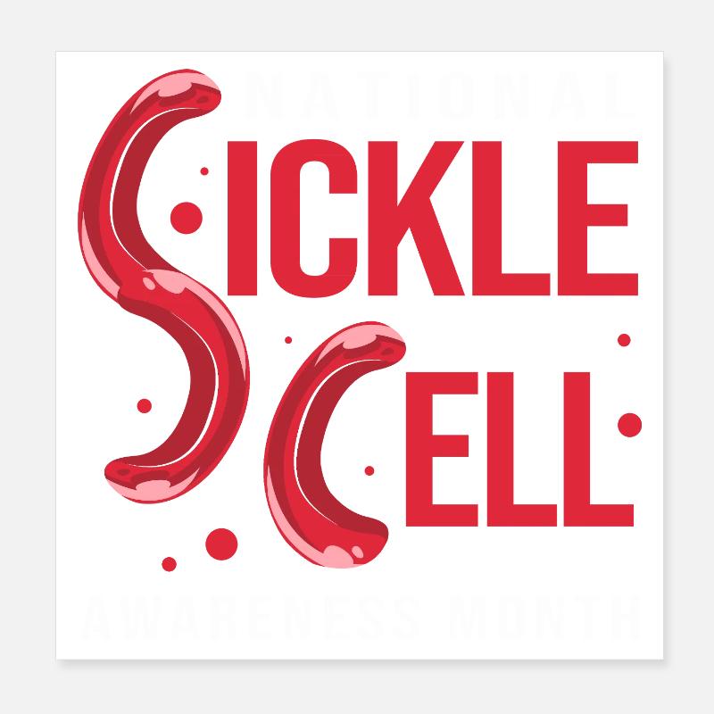 Sickle cell anemia Poster 8" x 8" (20x20 cm)