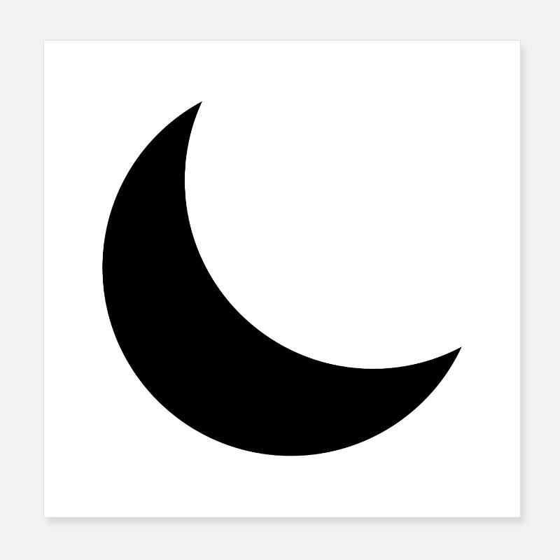 moon Poster 8" x 8" (20x20 cm)
