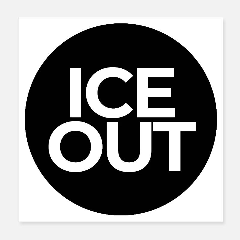 JE QUITTE Poster 20 x 20 cm