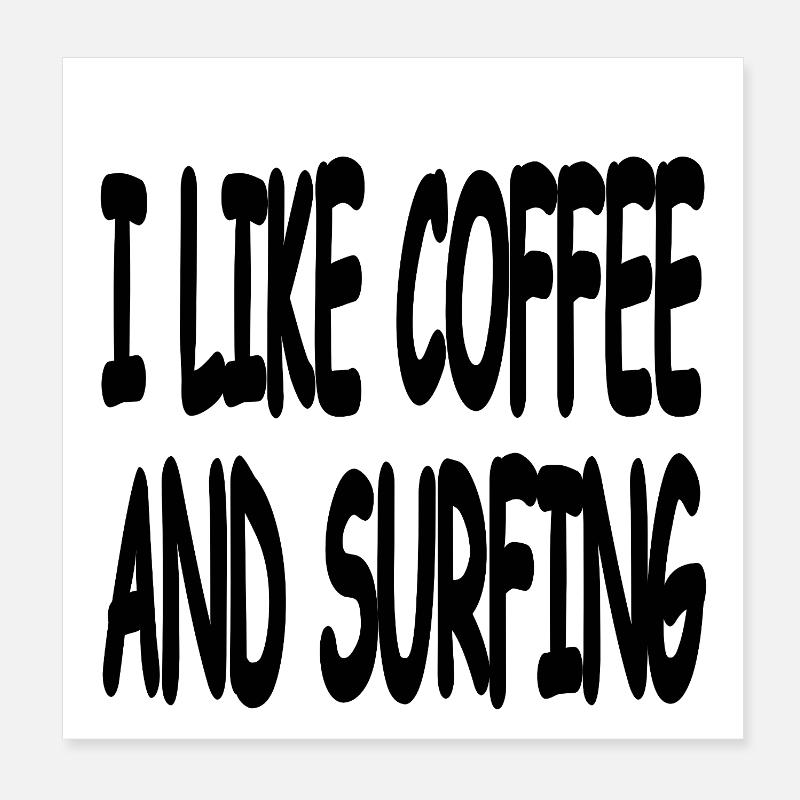 Surf Poster 20 x 20 cm