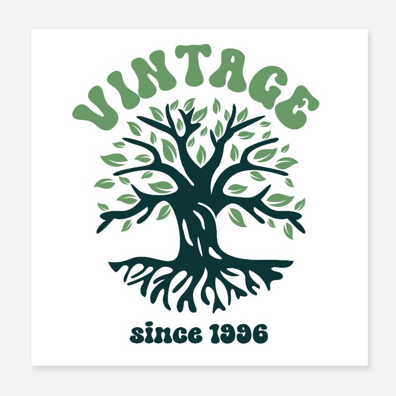 Millésime 1996 Poster 20 x 20 cm