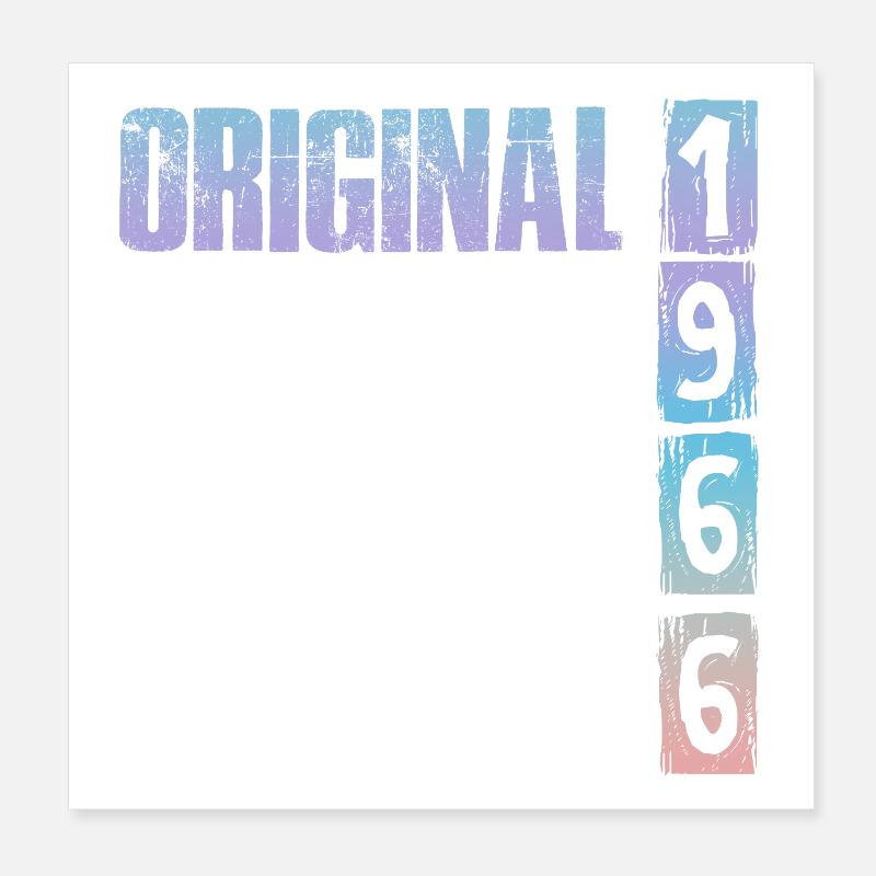 Vintage 1966 Poster 8" x 8" (20x20 cm)