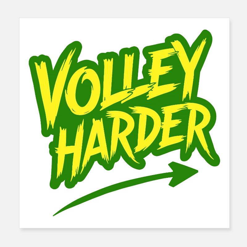 Volley Plus Padel Tennis Puissance Dire Poster 20 x 20 cm