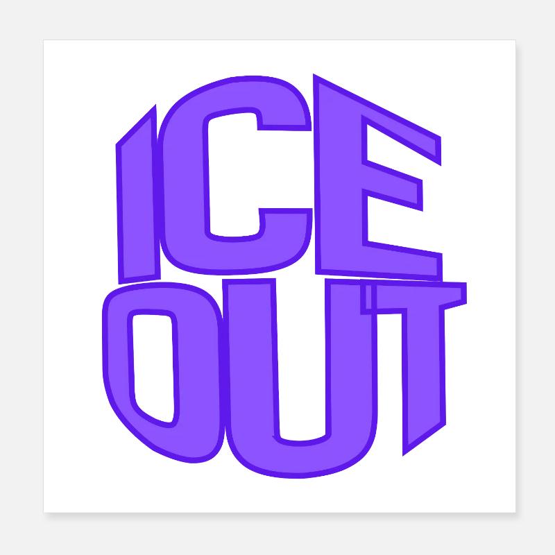 Bloc néon de la Maison Poster 20 x 20 cm