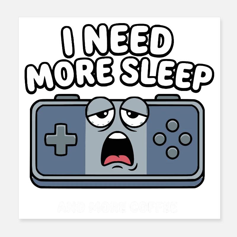 Absence de manette de jeu en veille Poster 20 x 20 cm