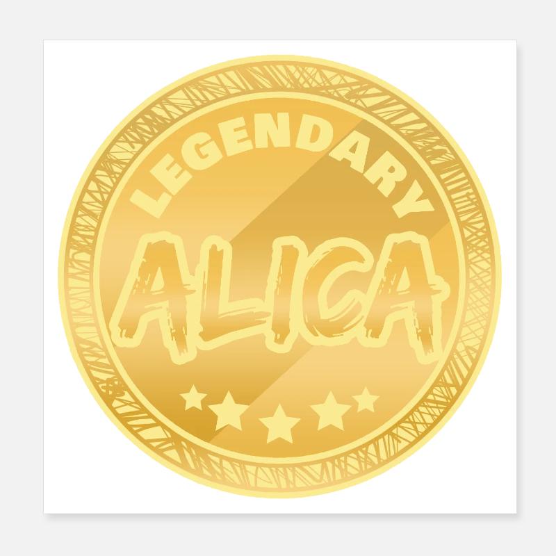 Geschenkidee Alica Poster 20x20 cm