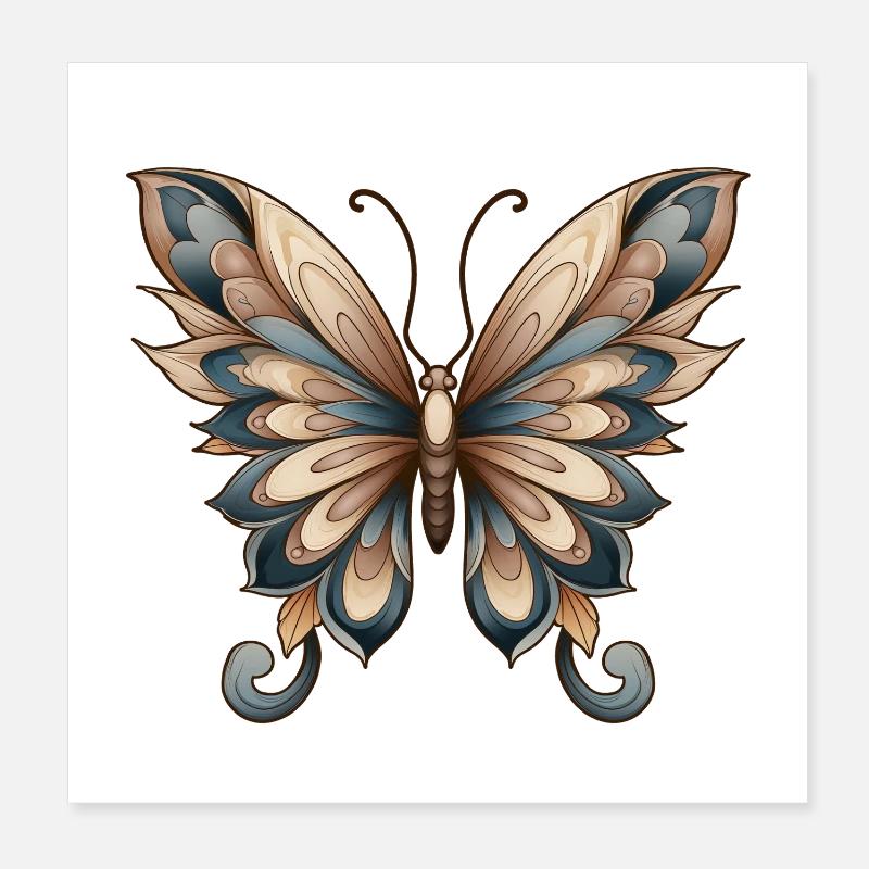 Schmetterling Poster 20x20 cm