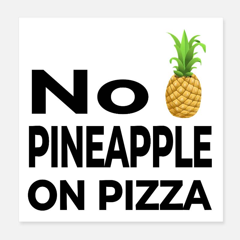 Pizza Poster 20 x 20 cm