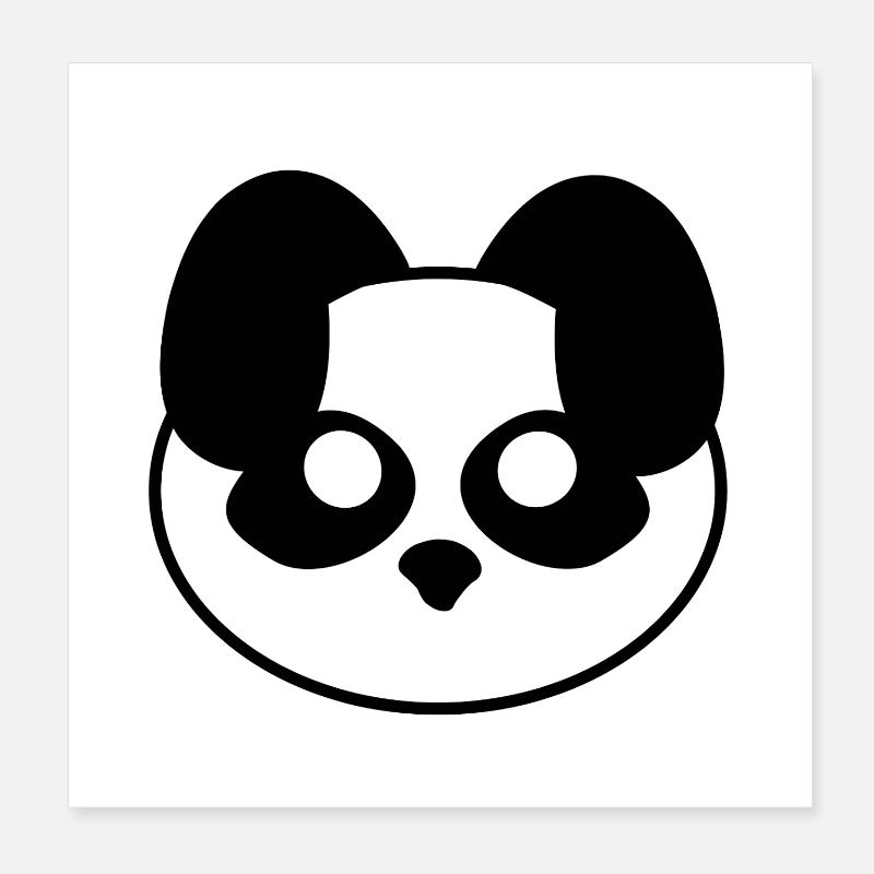 Plush : Pandy (Tête) Poster 20 x 20 cm