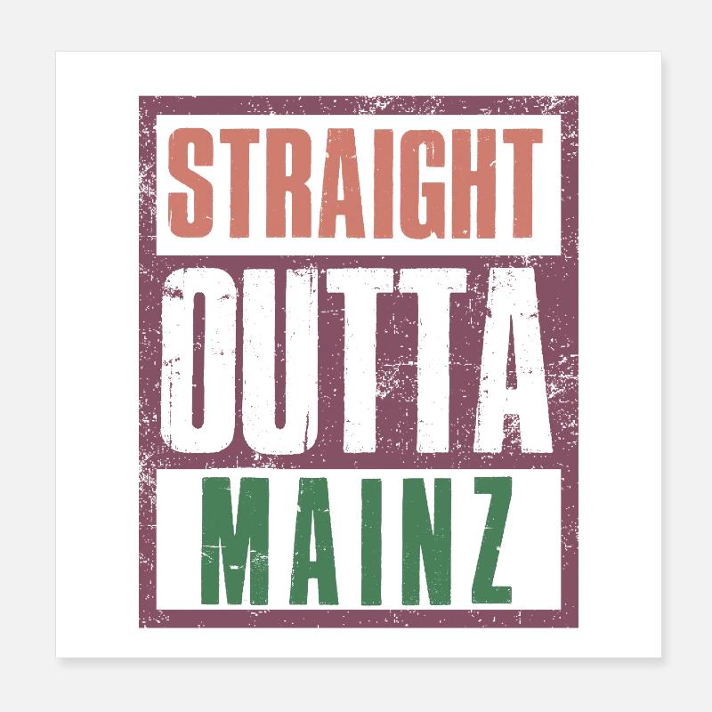Directement sorti de Mayence Poster 20 x 20 cm