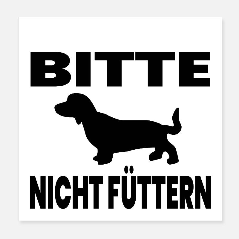 Dackel Poster 20x20 cm