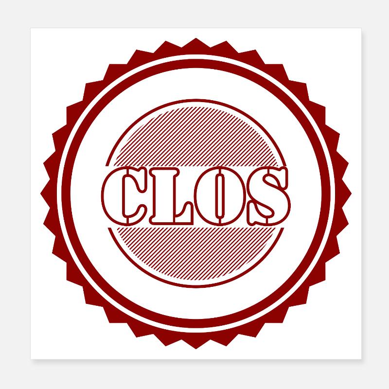 Clos Poster 20 x 20 cm