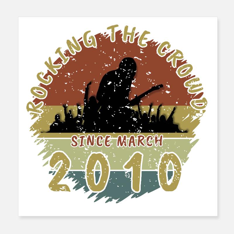 16. Geburtstag Rocking the crowd GIT 03/2010 Poster 20x20 cm