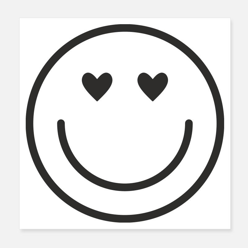 Sourire souri Poster 20 x 20 cm