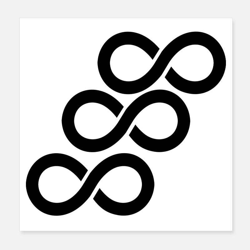 Unendlichkeit Poster 20x20 cm