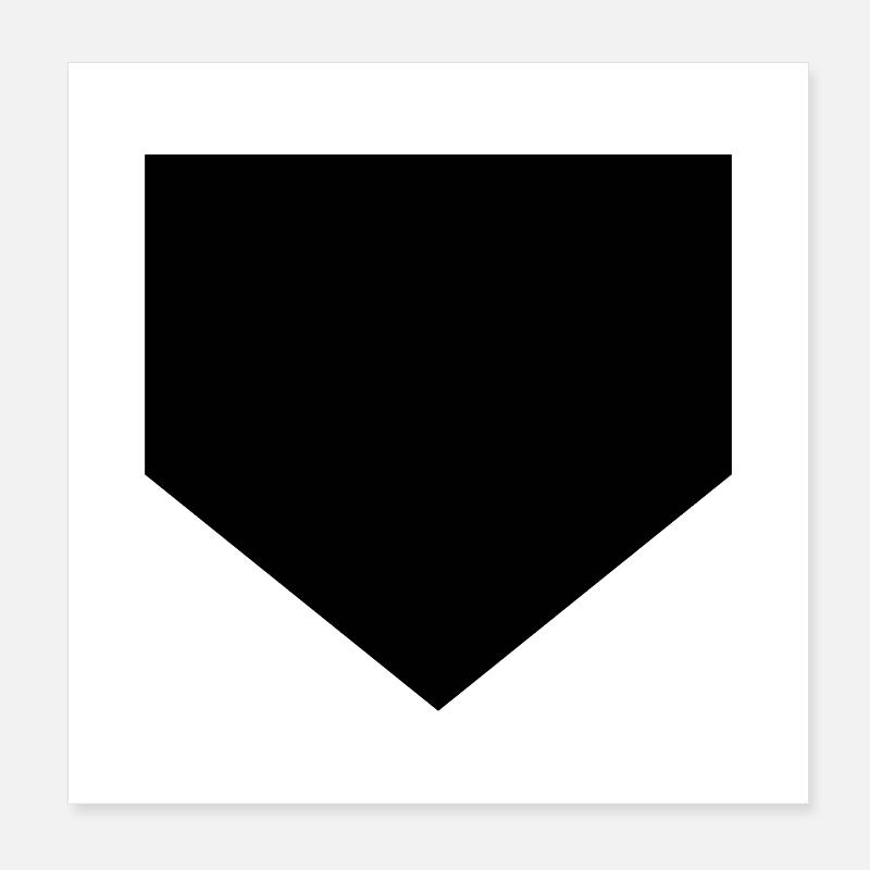 Marbre de baseball Poster 20 x 20 cm