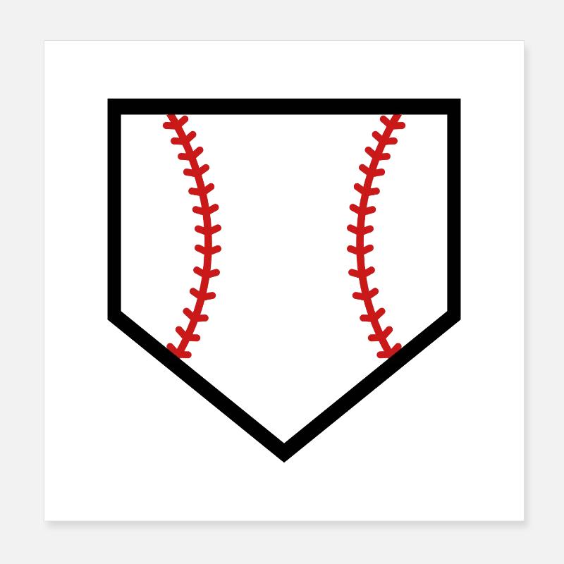 Marbre de baseball Poster 20 x 20 cm