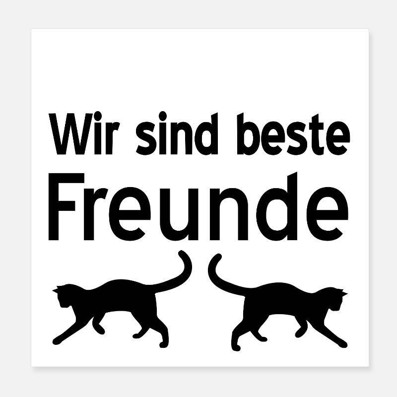 Katzen Poster 20x20 cm