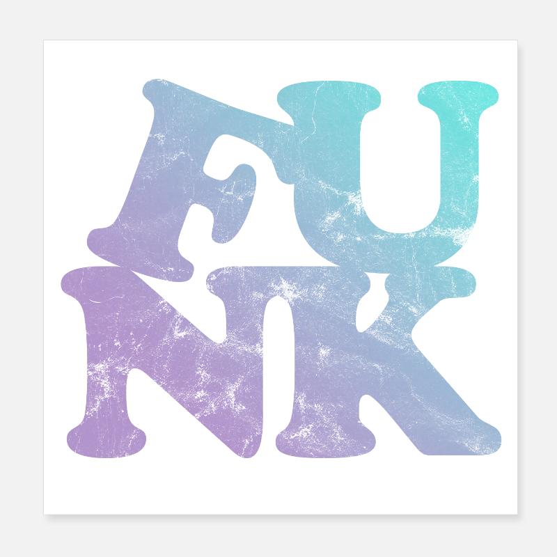 Funk Musik Poster 20x20 cm