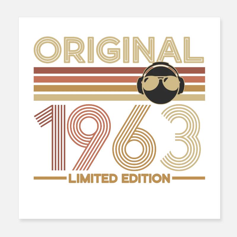 Original 1963 Edition Limité Poster 20 x 20 cm