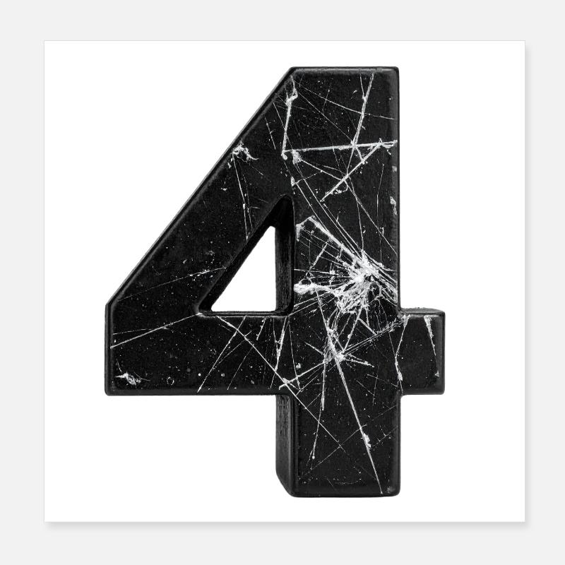 Broken Quadruple Pattern Poster 8" x 8" (20x20 cm)