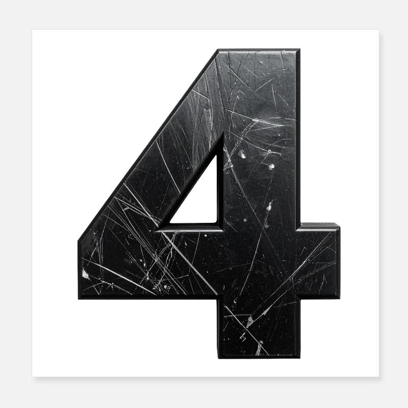 Texture de rayures en quatre métaux Poster 20 x 20 cm