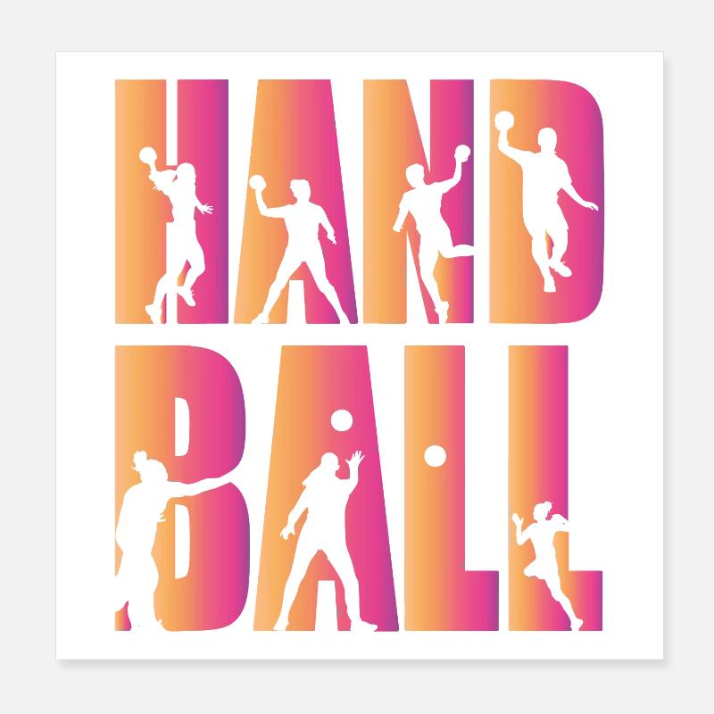 Handball Poster 20 x 20 cm