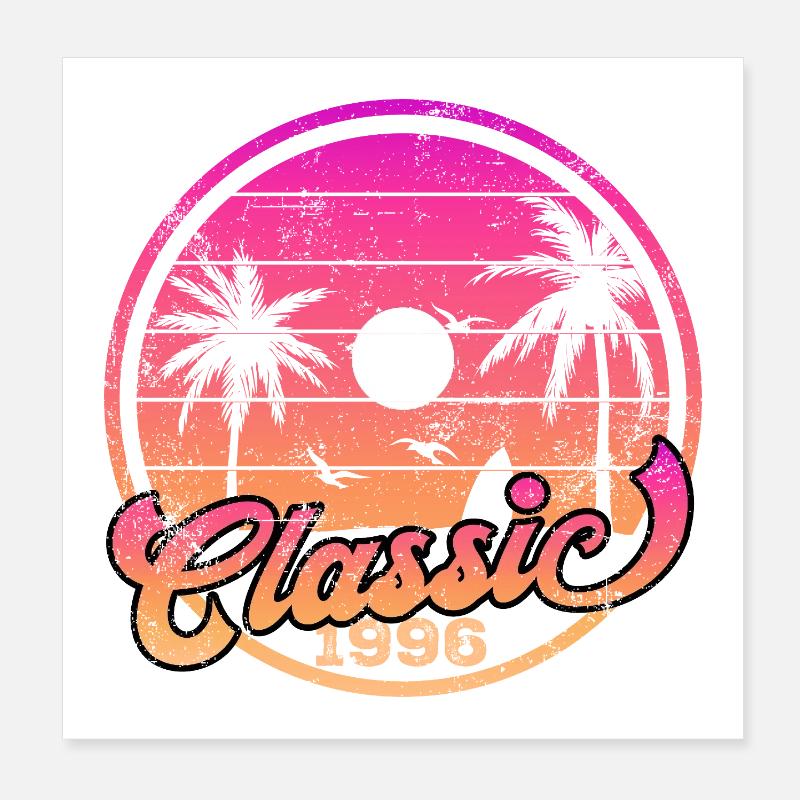 Millésime 1996 Poster 20 x 20 cm