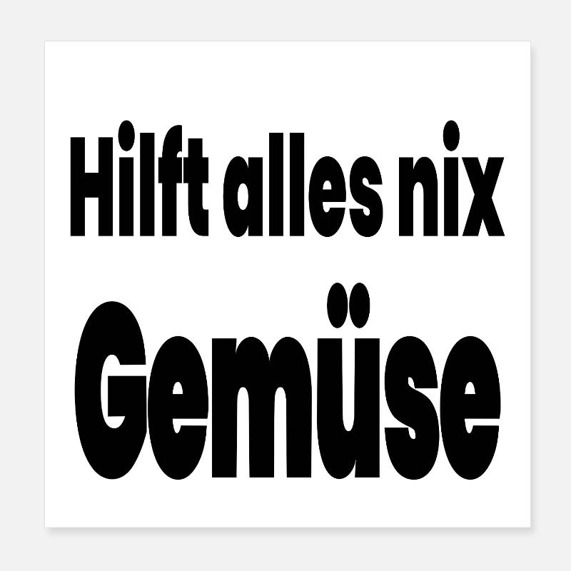 Gemüse Poster 20x20 cm