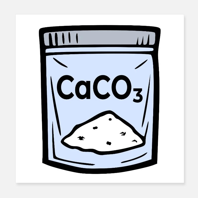 Calcium carbonate chalk lime Poster 8" x 8" (20x20 cm)