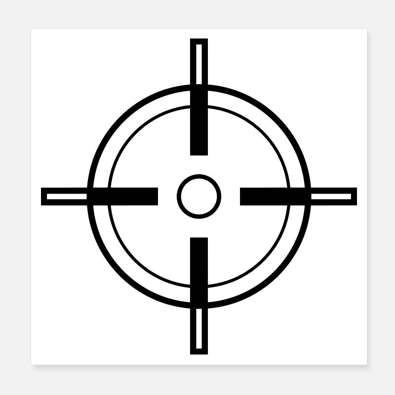 Target Poster 8" x 8" (20x20 cm)