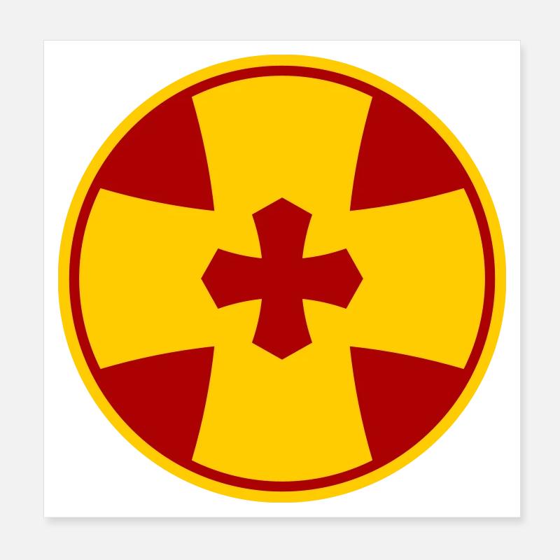 Cross circle Poster 8" x 8" (20x20 cm)