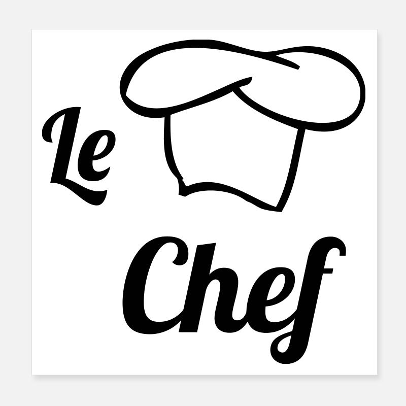 Chef - Kitchen - Cook Poster 8" x 8" (20x20 cm)