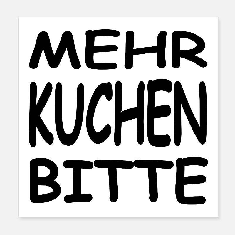 Kuchen Poster 20x20 cm