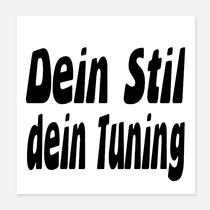 tuning Poster 8" x 8" (20x20 cm)