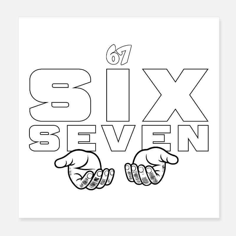 67 Six Sept Poster 20 x 20 cm