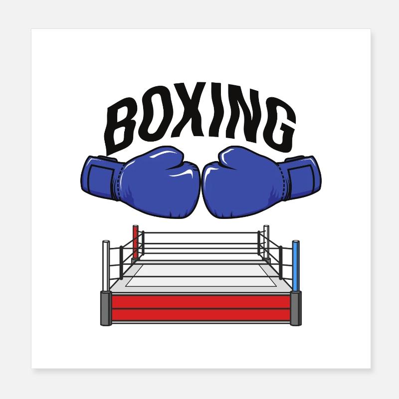 Boxing Poster 20 x 20 cm