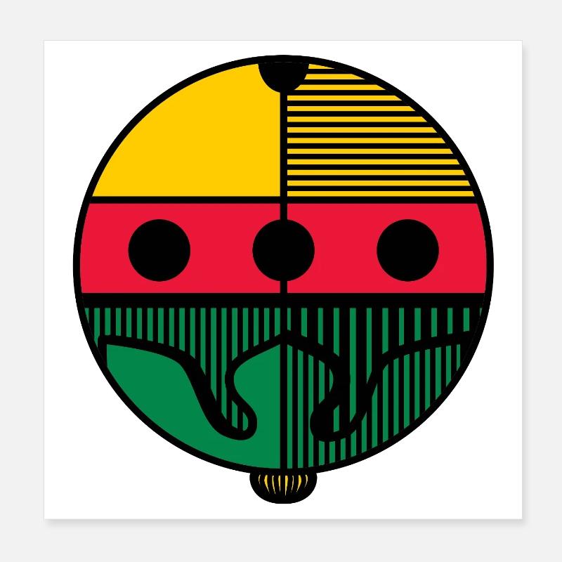 Schellen Poster 20x20 cm