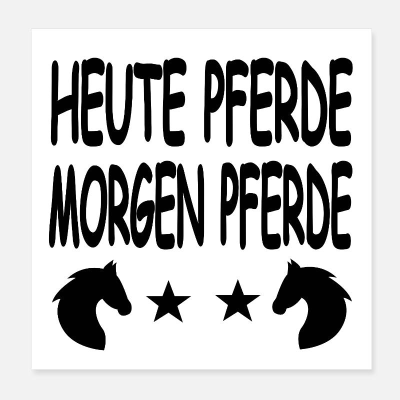 Pferde Poster 20x20 cm