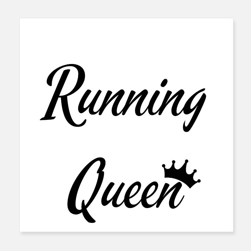 Reine de la course Poster 20 x 20 cm