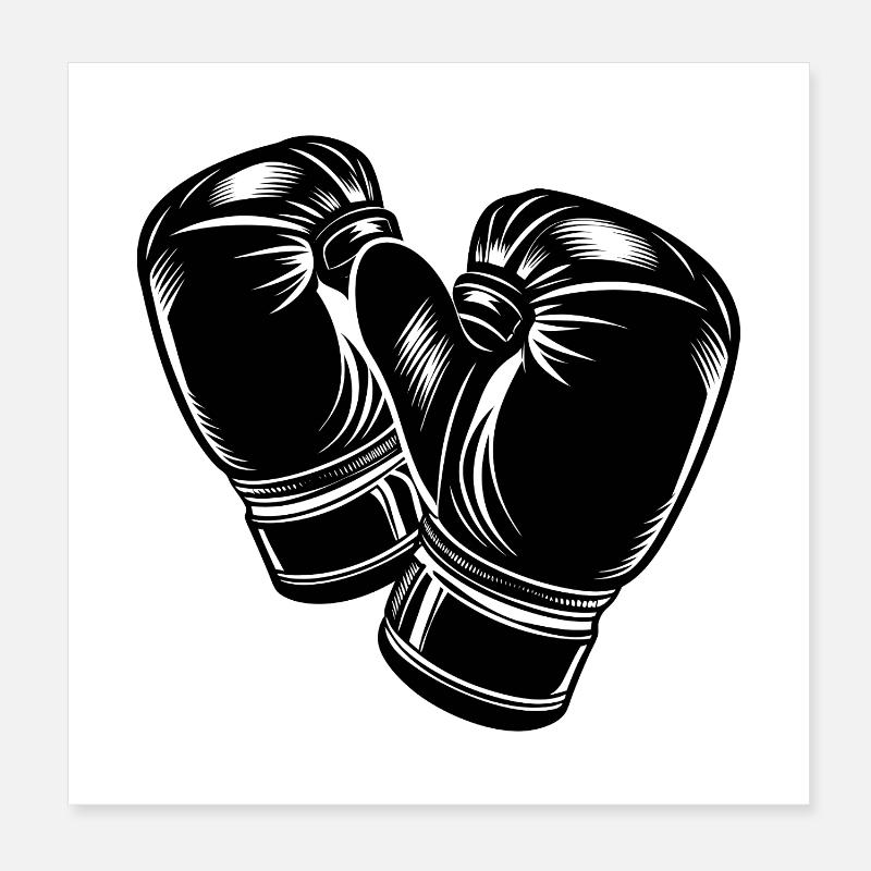 Boxhandschuhe Poster 20x20 cm